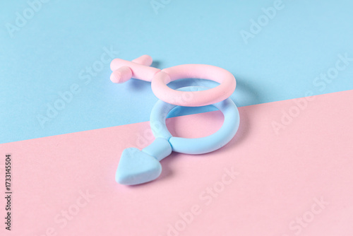 Male and female gender symb...