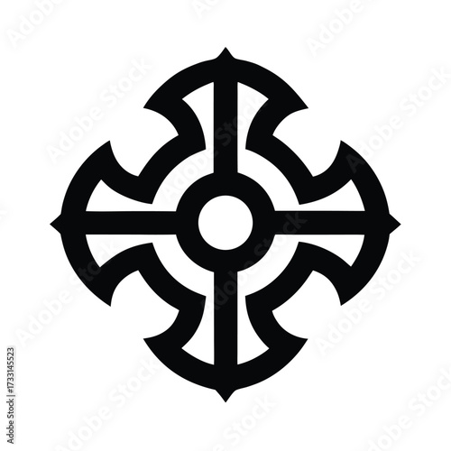 Adinkra Wealth Symbol Icon Vector Illustration
