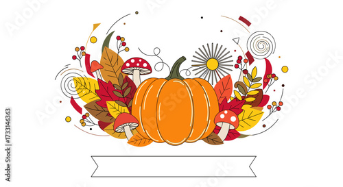 Celebrate the autumn harvest with vibrant fall colors and seasonal decorations.