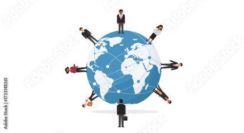 Global Business Network People Connected Around the World.