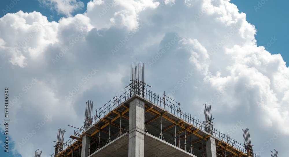 Obraz premium Building under construction