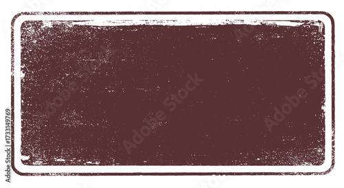 Weathered Maroon Sign with White Border.