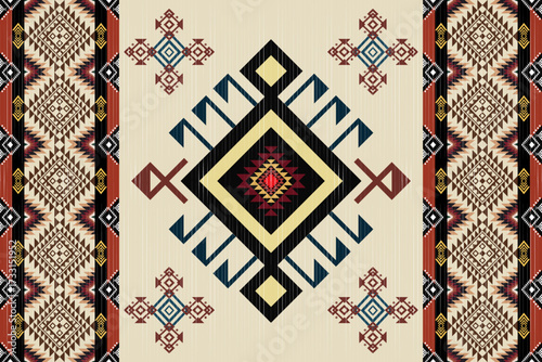 Southwestern Style - The geometric southwestern Aztec pattern makes a statement with rich colors that are easy to coordinate with a range of decor styles.
