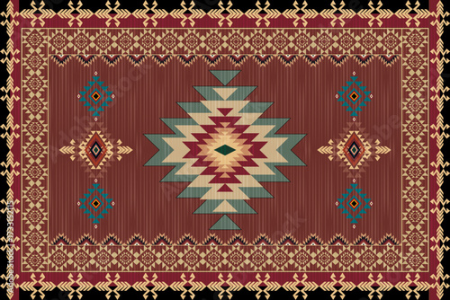 Southwestern Style - The geometric southwestern Aztec pattern makes a statement with rich colors that are easy to coordinate with a range of decor styles.