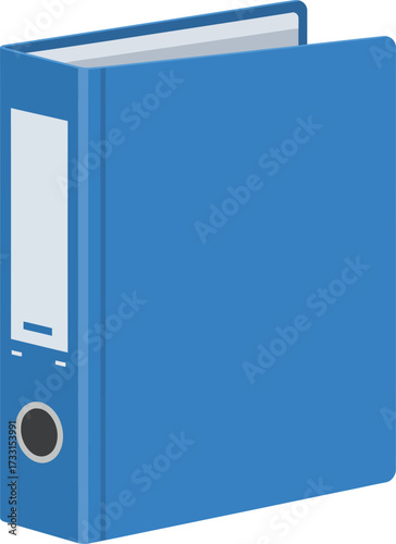 Professional blue office ring binder for efficient document organization and corporate business storage solutions