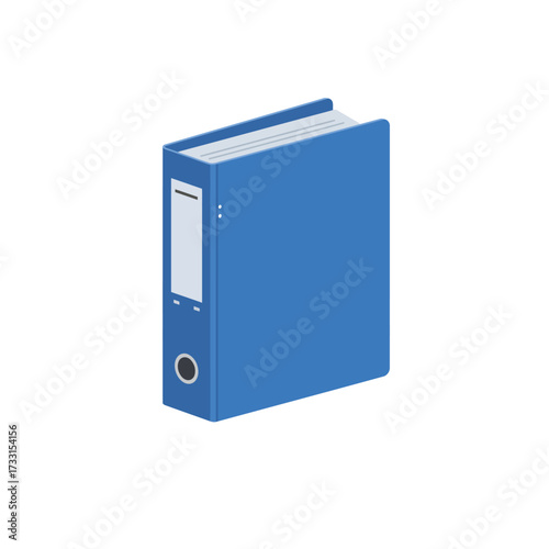 Essential blue office binder for organized document storage and efficient business administration, perfect for modern workspace organization.