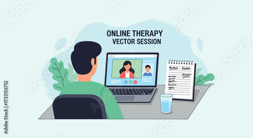 Teletherapy Session: Online Mental Health Support