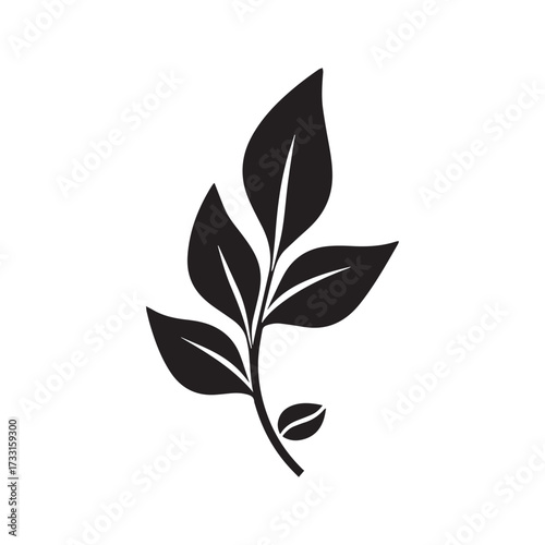 Rustic Coffee Plant Seal for Packaging and Brand Identity