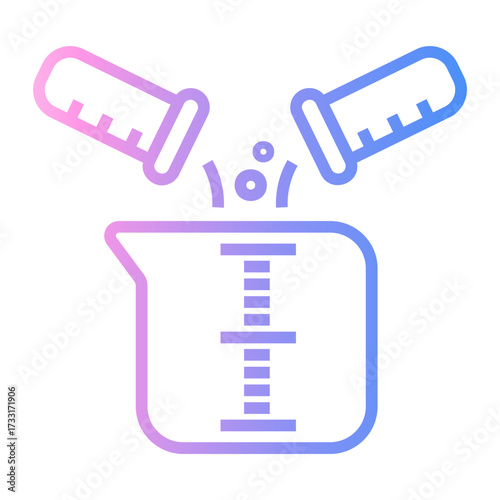 mix Line Gradient Icon