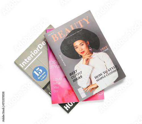 Many different magazines is...