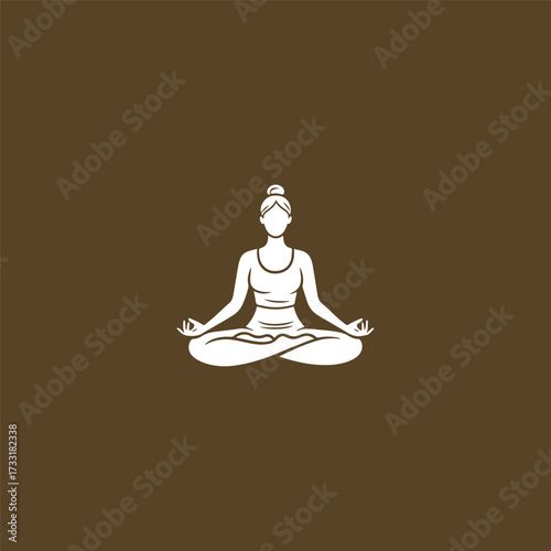 Yoga logo vector icon template design