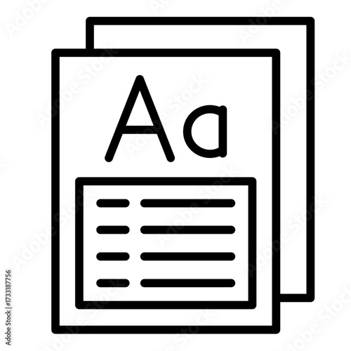 Vocabulary  Icon Set Multiple Style Collection