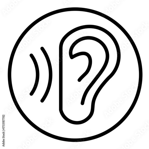 Listening  Icon Set Multiple Style Collection