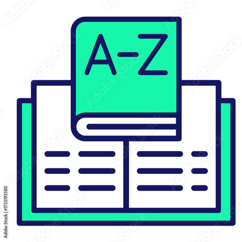 Dictionary  Icon Set Multiple Style Collection