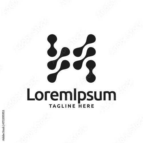 Abstract technology logo icon design