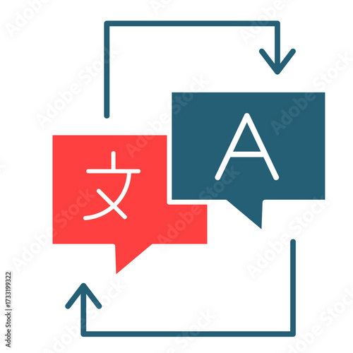 Translation  Icon Set Multiple Style Collection