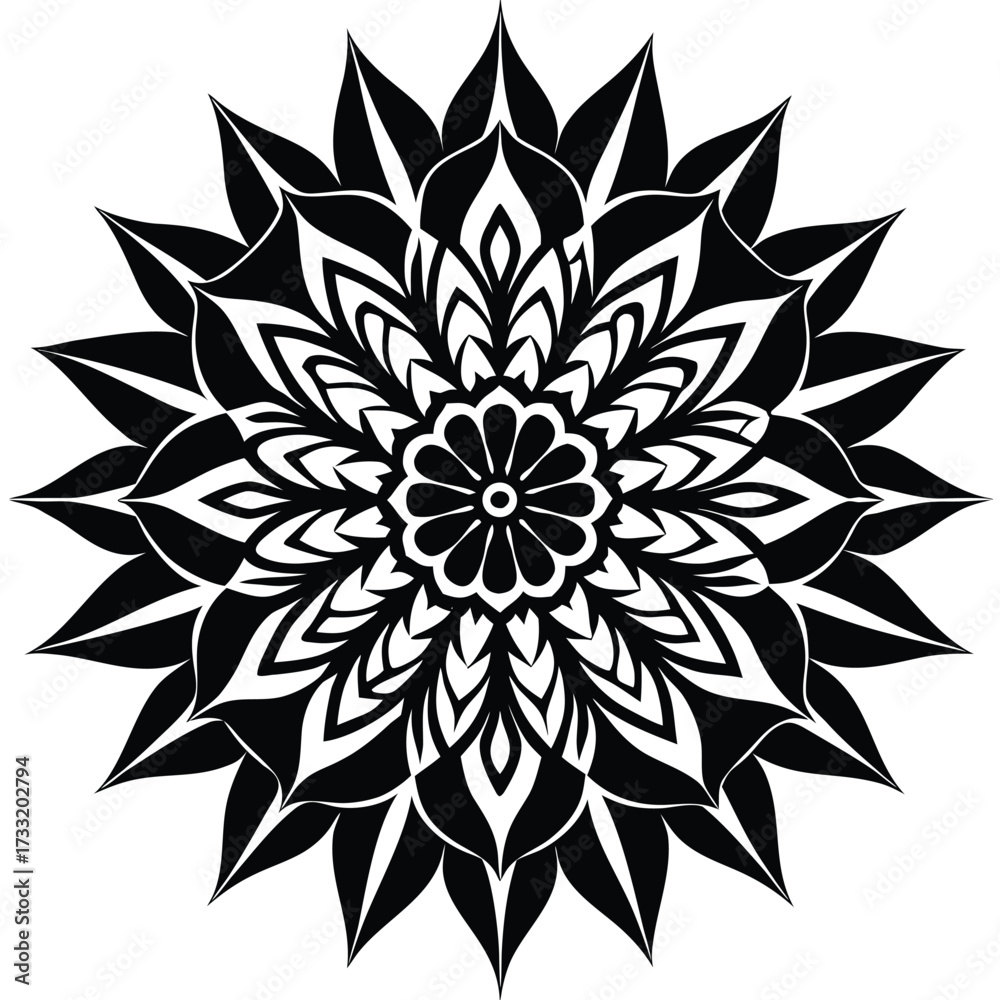 Fototapeta premium abstract-floral-forms-in-vector-isolated-on-white-.eps