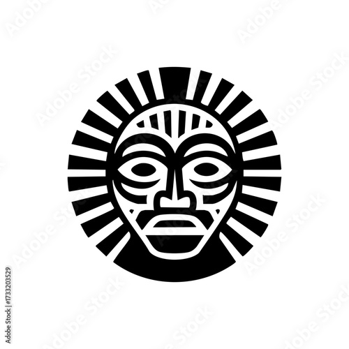 A bold geometric Polynesian tribal Mummy