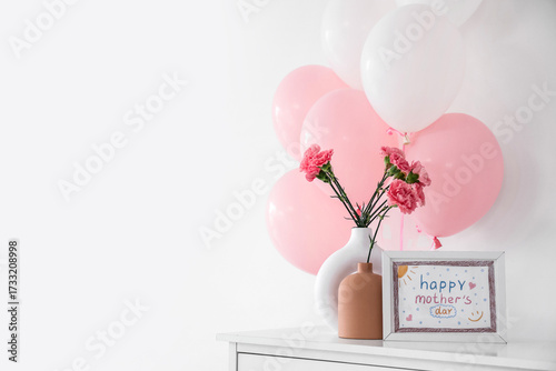 Vases with carnation flower...