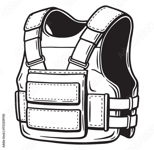 Tactical Vest clip art preview