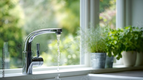 Water faucet dripping
