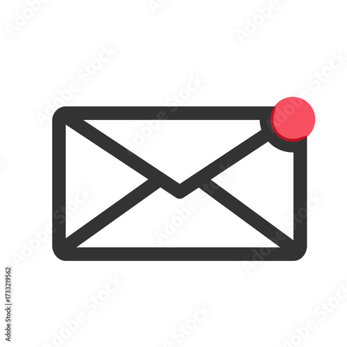 e mail icon red notification