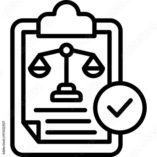 Regulation line icon