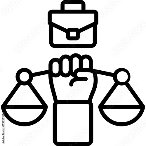 Equal Opportunity line icon