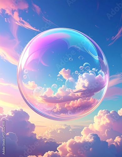 Pastel sky bubble