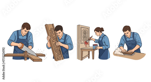 Carpentry and Woodworking A Visual Guide to Crafting and Decorating Wood