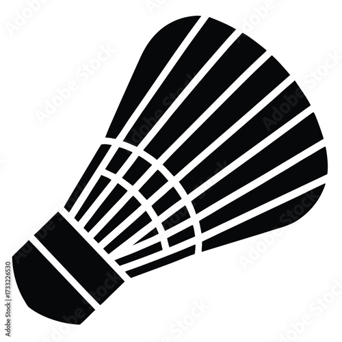 badminton racket isolated on white