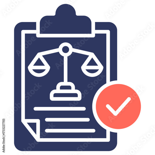 Regulation glyph color icon