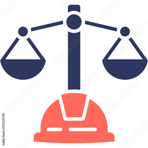 Labor Rights glyph color icon