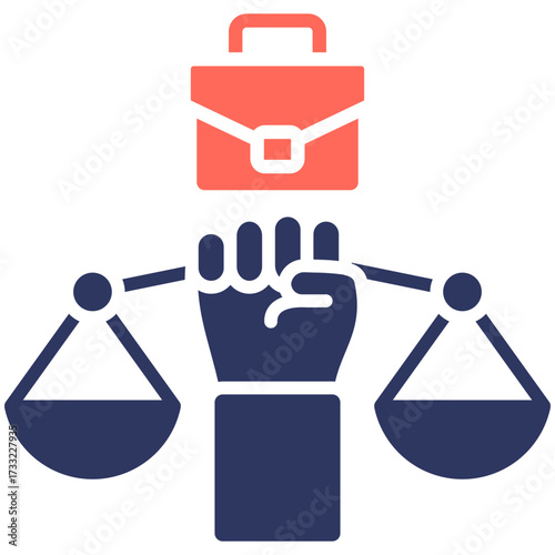 Equal Opportunity glyph color icon