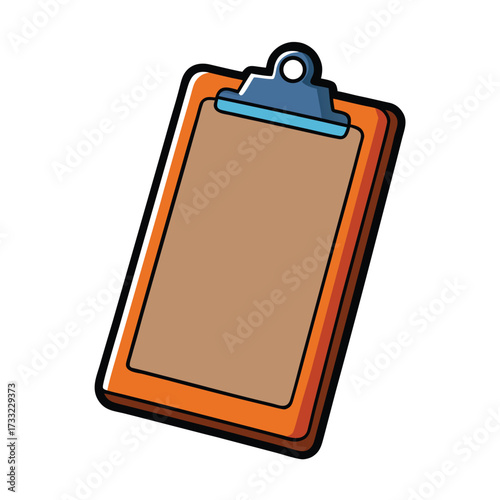 blank clipboard isolated