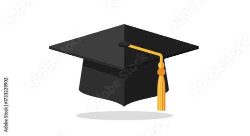 A Graduation Cap Illustration Symbolizing Academic Achievement, Educational Milestones, and the Pursuit of Higher Learning for Students and Institutions