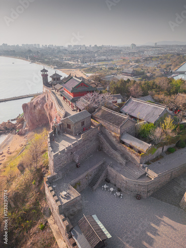 China Shandong Yantai Penglai Bohai Changshan Islands Harbour Scenery