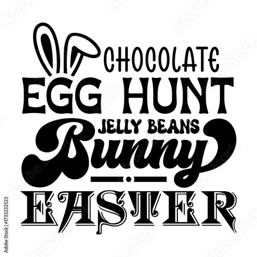chocolate egg hunt jelly beans bunny easter