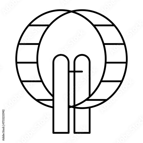 wheel outline icon