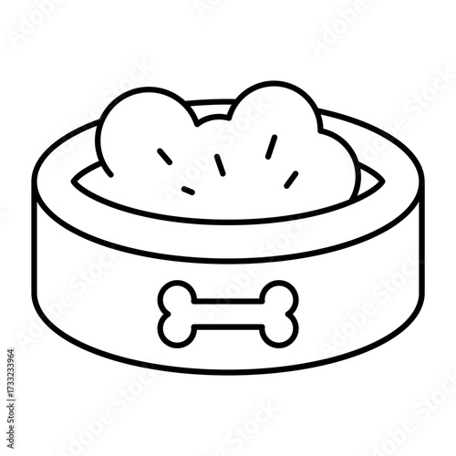 bowl outline icon
