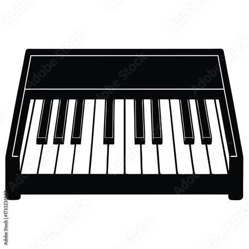 piano keys vector illustration
