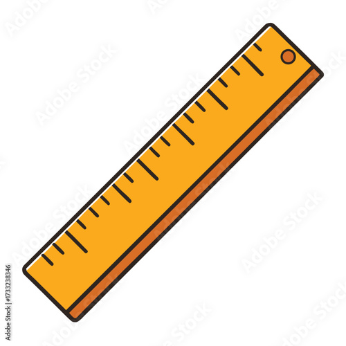 ruler isolated on white