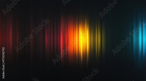 Abstract gradient with vertical stripes mimicking lens flare effects, transitioning from dark blue to purple, maroon,