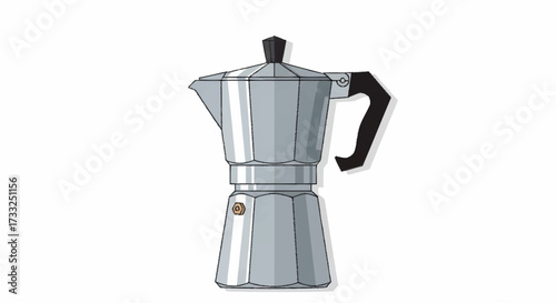 Iconic Italian stovetop espresso maker brewing rich, aromatic coffee for a perfect morning ritual