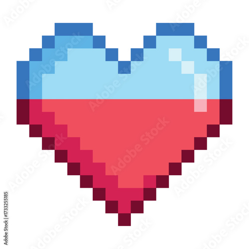 Pixel Heart Life Bar
