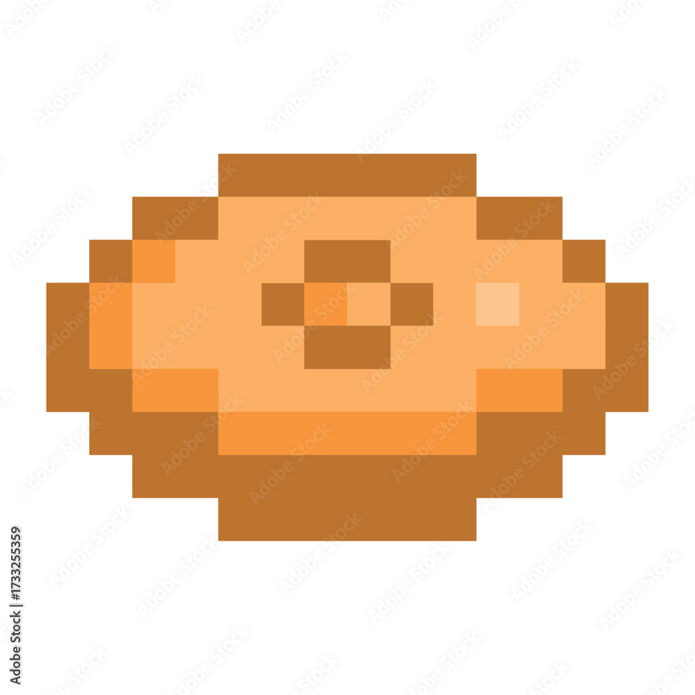 Fototapeta premium Pixel Coin Retro Icon 