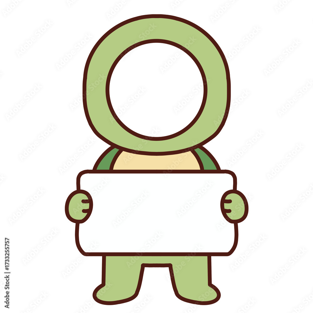 Naklejka premium Turtle Costume