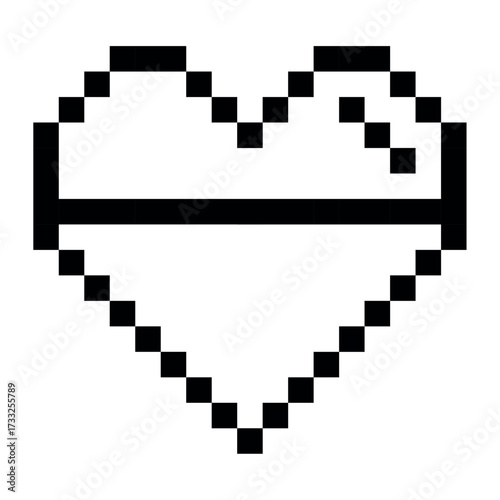 Pixel Heart Life Bar

