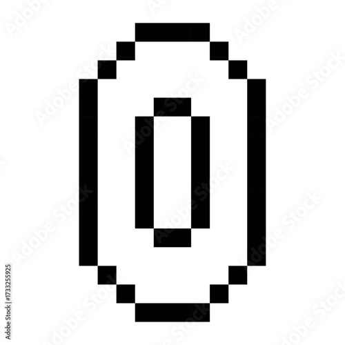 Pixel Coin Retro Icon
