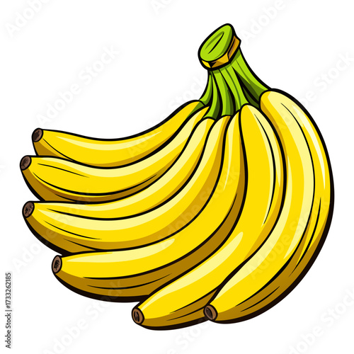 Bright yellow banana bunch bursting with fresh flavor perfect for healthy eating and vibrant recipes